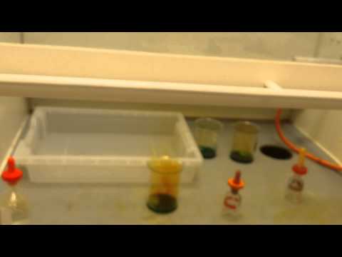 dissolving copper coin in nitric acid