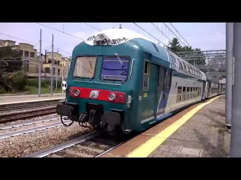 E464 256 Trenord+6 2 piani Trenord e XMPR - Monza - 05/07/2016