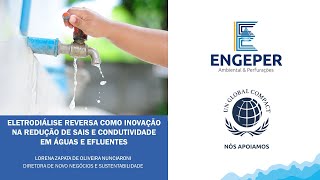 ONU - ELETRODIÁLISE REVERSA COMO INOVAÇÃO NA REDUÇÃO DE SAIS E CONDUTIVIDADE EM ÁGUAS E EFLUENTES