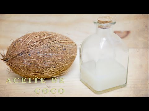 Cómo hacer Aceite de coco en casa..  Home made INSTANT COCONUT OIL