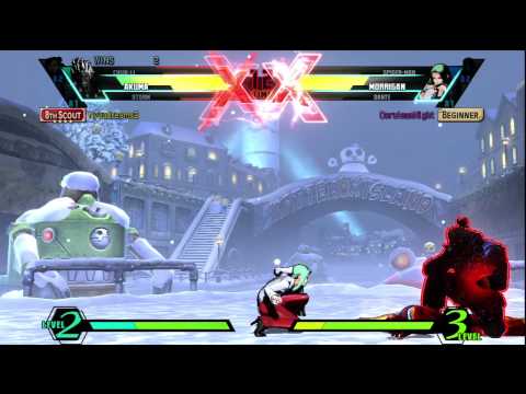 Ultimate Marvel vs Capcom 3 (PS3) -- Non-Ranked Matches 151 - Combo Chun-Li