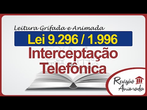 Interceptação Telefônica - Leitura da Lei 9296 de 1996 - Grifada - Atualizada