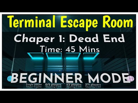 Roblox TERMINAL ESCAPE ROOM CHAPTER 1 BEGINNER MODE Walkthrough