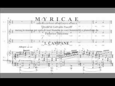 Biscione MYRICAE for three female voices and instruments (2006)