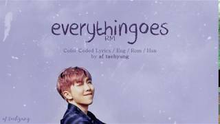 RM - everythingoes (지나가) (with NELL) (Han/Rom/Eng Lyrics) [ mono; mixtape ]