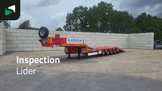 New Lider 4 axles New 2xSteering 1x Liftaxle Ramps low bed semi-trailer | Image 4 - Autoline