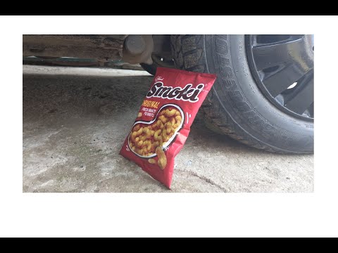 Experiment car vs flips peanut * crispy