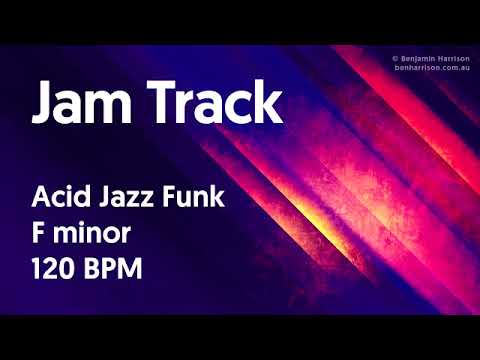 Acid Jazz Funk Jam Track in F minor 120 BPM