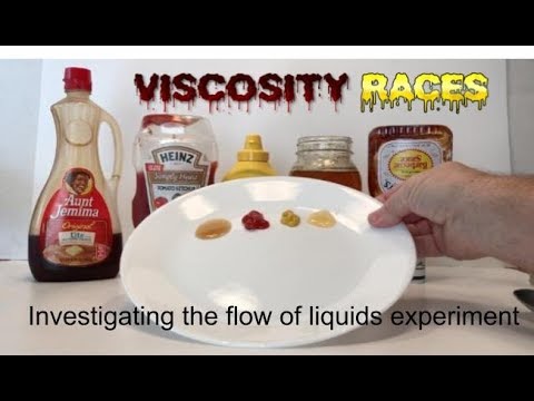 VISCOSITY RACES  investigating the flow of liquids experiment