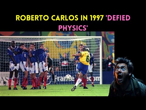 ⚽THE "IMPOSSIBLE" FREE KICK: DEFYING PHYSICS WITH ROBERTO CARLOS' 1997 SHOT
