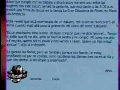 SuperXclusivo 6/1/10 - La India tiene un novio italiano SUCIO