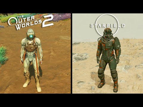 The Outer Worlds 2 vs Starfield - Physics and Details Comparison