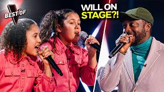 These Little Sisters Made will.i.am Get OUT Of His Chair And Join Them | The Voice