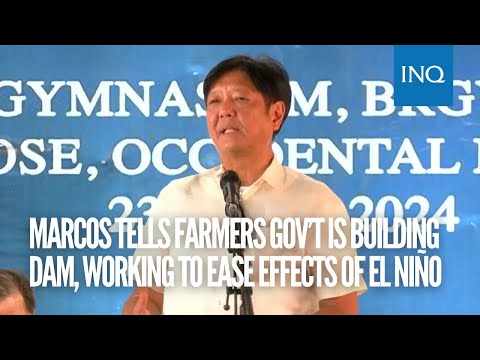 Marcos tells farmers gov’t is building dam, working to ease effects of El Niño