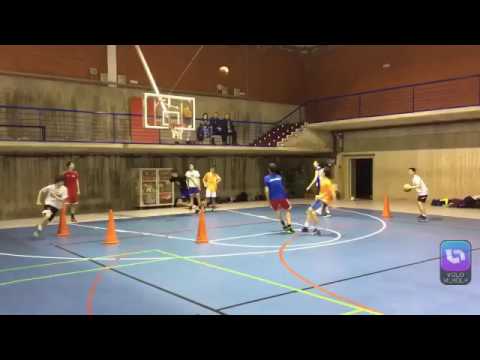 Ejercicios de pase-parada-tiro, en carrera y perseguido. De Xabi Sarasola