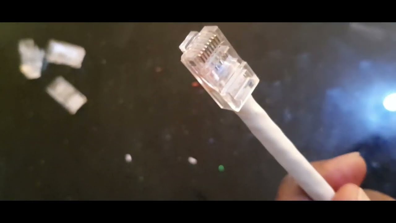 HOW TO MAKE A STRAIGHT CABLE | T-568B Network Cable