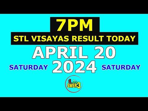 7pm STL Visayas Result Today April 20 2024 (Saturday)