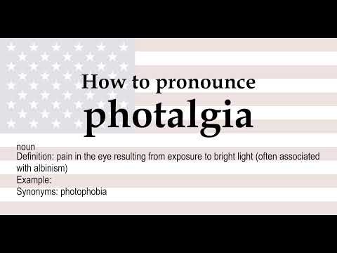 photalgia