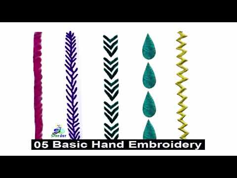 Top 20 Hand Embroidery Stitches Design Tutorial