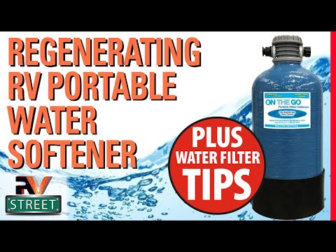 REGENERATING a RV Portable Water Softener. Easy DIY.