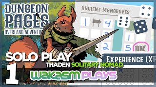 ▶️Dungeon Pages Overland Adventures Ep 1 📝 Thaden vs Merciless Hunter | Solo Playthrough 🎲