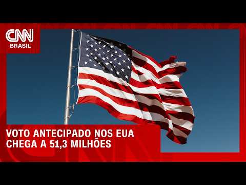 Voto antecipado para Midterms nos EUA chega a 51,3 milhões e bate recorde | CNN Agora