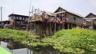 preview picture of video 'Boat trip on Inle Lake 2015'
