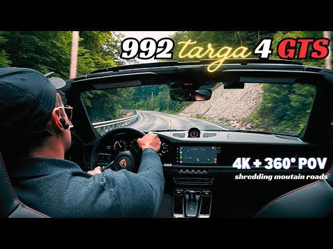 Thumbnail for Epic Mountain POV Drive in the Porsche 992 Targa 4 GTS [4k+360] by Porsche 992, Porsche, Car