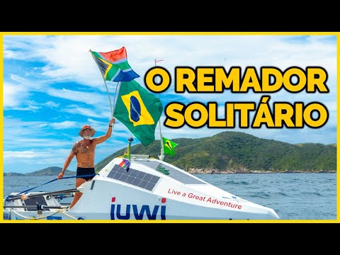 Sul-africano chega ao Brasil após remar sozinho por 71 dias pelo oceano Atlântico