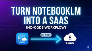 How to Turn NotebookLM into a SaaS (No-Code Workflow)