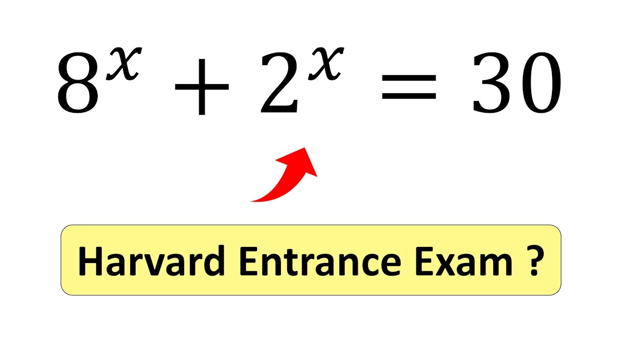 How to solve this "Harvard" entrance exam?