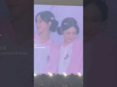 Ningning and karina sofly banging their heads together in a cute way 😂 #aespa