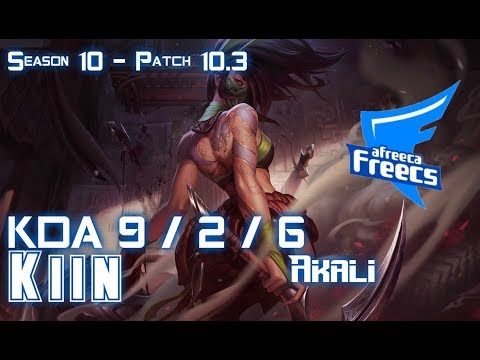 AFs Kiin AKALI vs AATROX Top - Patch 10.3 KR Ranked