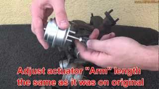 How to change Turbocharger wastegate actuator