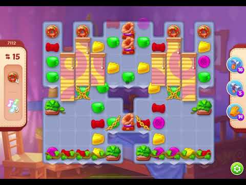 HomeScapes Level 7112 no boosters (16 moves)