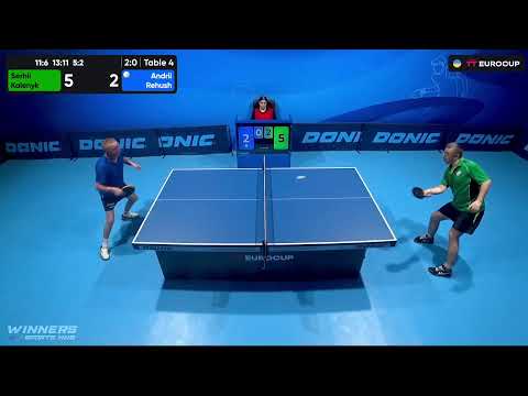 12:25 Serhii Kalenyk - Andrii Rehush 22.07.2023 TT Euro.Cup Ukraine Professional. TABLE 4