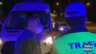 Bafra’da zincirleme kaza: 4 yaralı