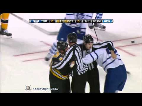 Colton Orr vs Shawn Thornton Oct 20, 2011
