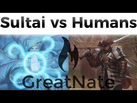 Sultai Eternal Command vs 5c Humans - R1 - Modern MTG