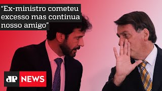 Bolsonaro diz que ex-ministro Marcelo Álvaro Antônio “cometeu excesso”, mas “continua amigo”