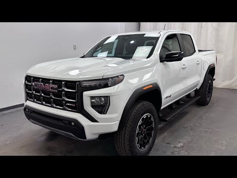 2026 GMC Canyon Crew Cab Short Box 4-Wheel Drive AT4 in White for sale at Davis GMC Buick Lethbridge in Lethbridge, AB