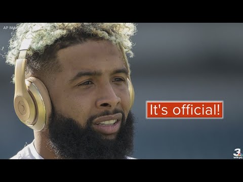 It's official! Cleveland Browns announce acquisition of Odell Beckham Jr.
