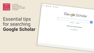 Essential tips for searching Google Scholar (2022)