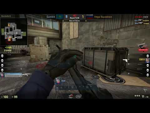 Gambit fitch 1v4 clutch vs Vega