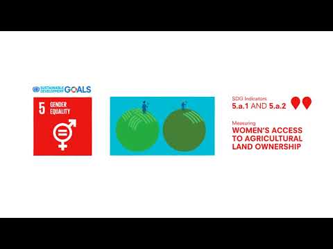SDG 5 – Indicators of women’s ownership of agricultural land and equal rights to land ownership