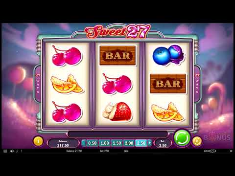 Sweet 27 Slot - BIG WIN  - Game Play - by Play'n GO
