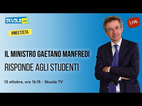 Skuola.net interroga... Gaetano Manfredi, Ministro dell’Università e della Ricerca - #MeetZeta