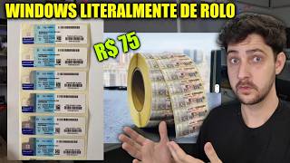 ACHEI ADESIVOS COM CHAVES DE WINDOWS À VENDA MUITO BARATO (Análise técnica)