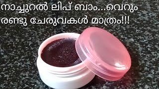 NATURAL LIP BALM..വെറും രണ്ട് ചേരുവകൾ മാത്രം മതി/NATURAL LIP BALM WITH JUST TWO INGREDIENTS..