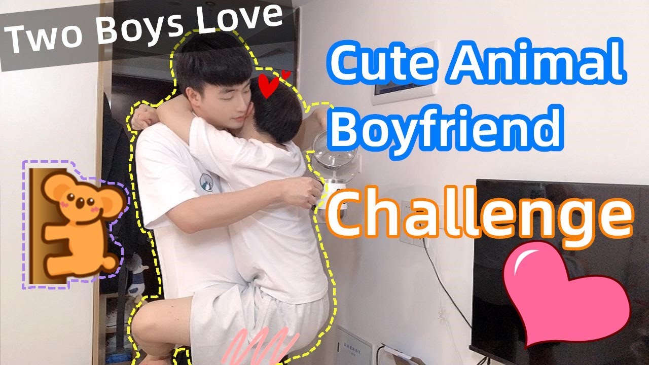 Animal Boyfriend Challenge!💕My Boyfriend Became A Koala!🐨 So Cute| 可愛的動物男友挑戰！[Gay Couple Lucas&Kibo]